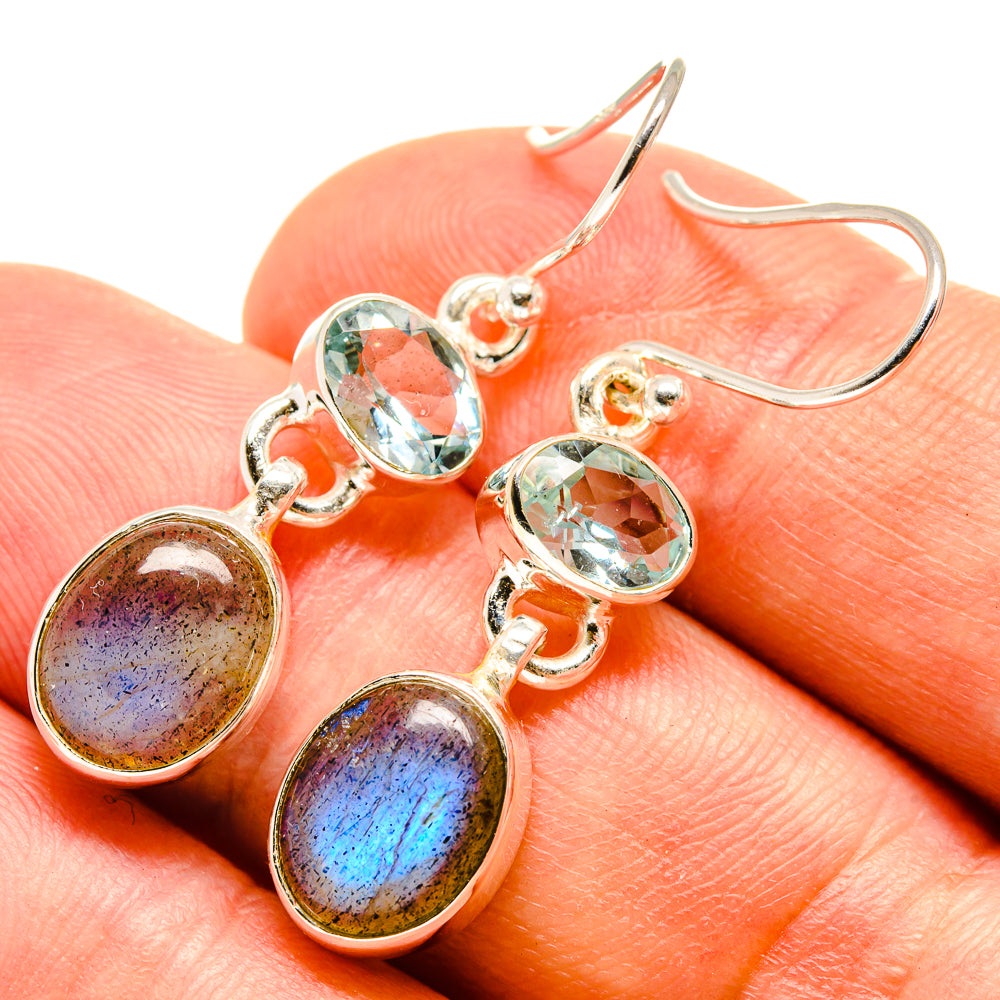 Labradorite Earrings handcrafted by Anasilvercos - EARR415618