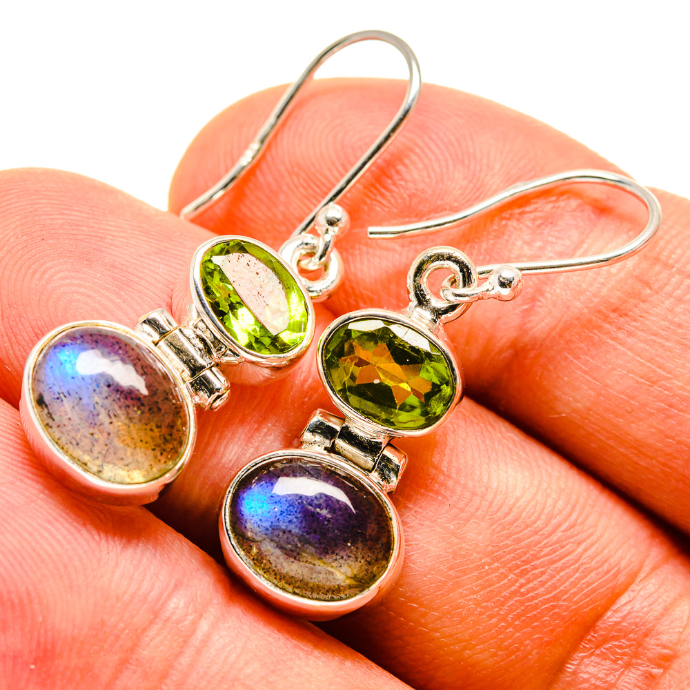 Labradorite Earrings handcrafted by Anasilvercos - EARR415624