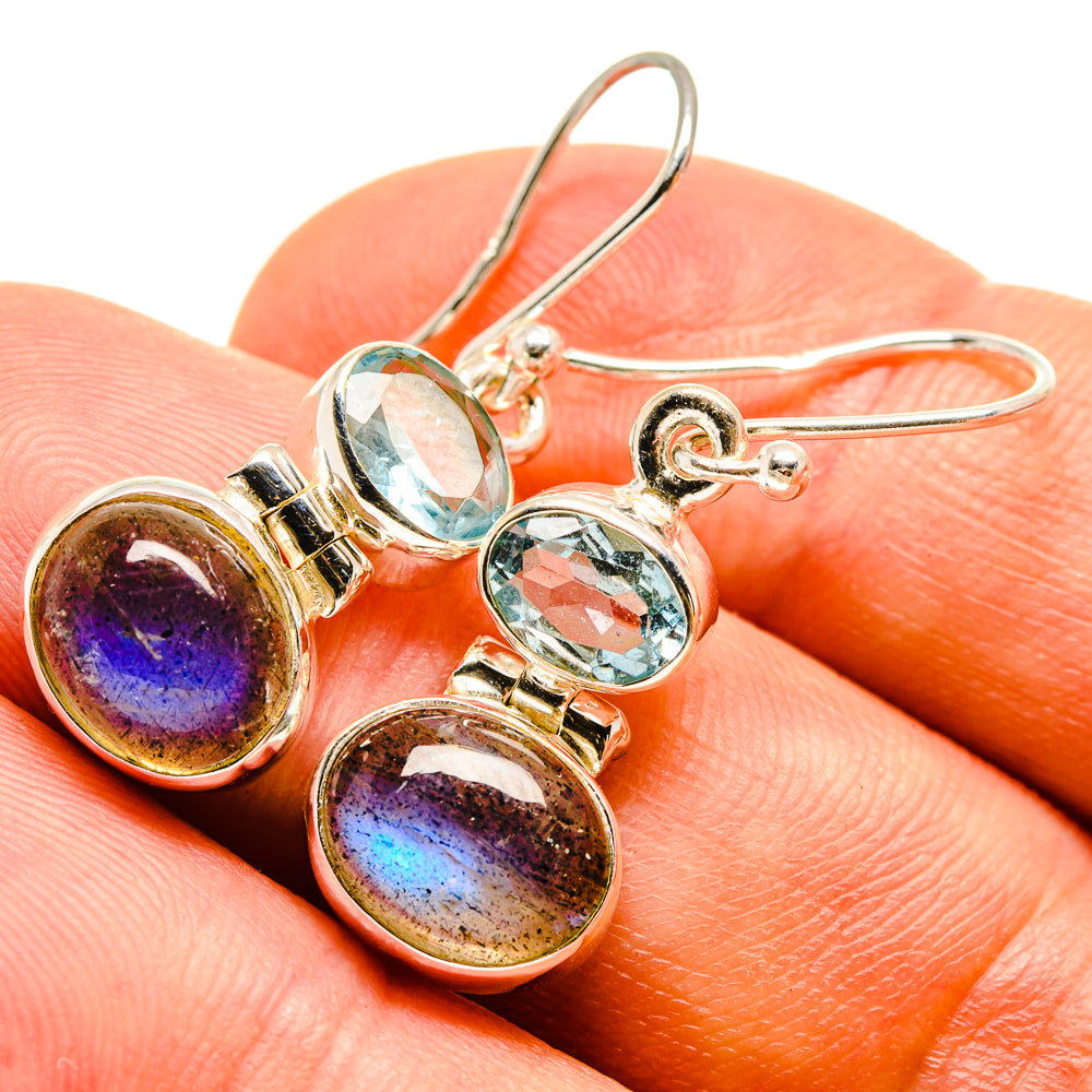 Labradorite Earrings handcrafted by Anasilvercos - EARR415628