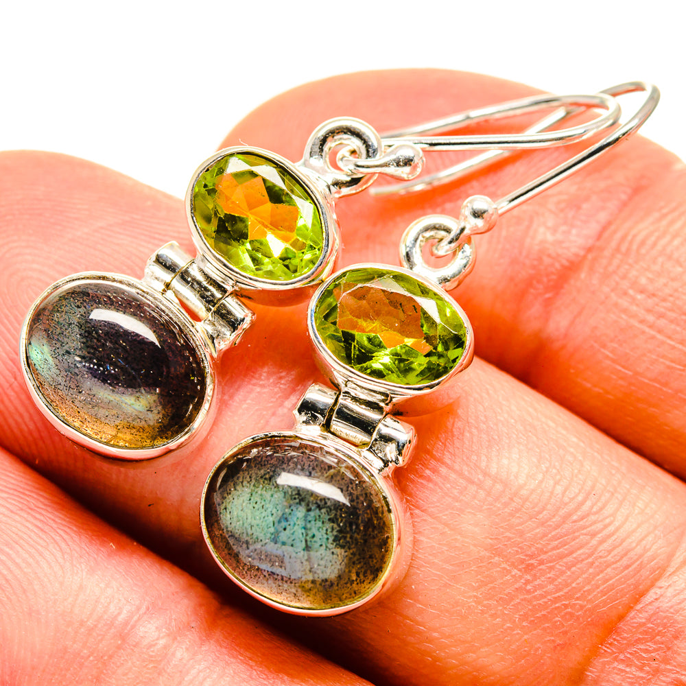 Labradorite Earrings handcrafted by Anasilvercos - EARR415633