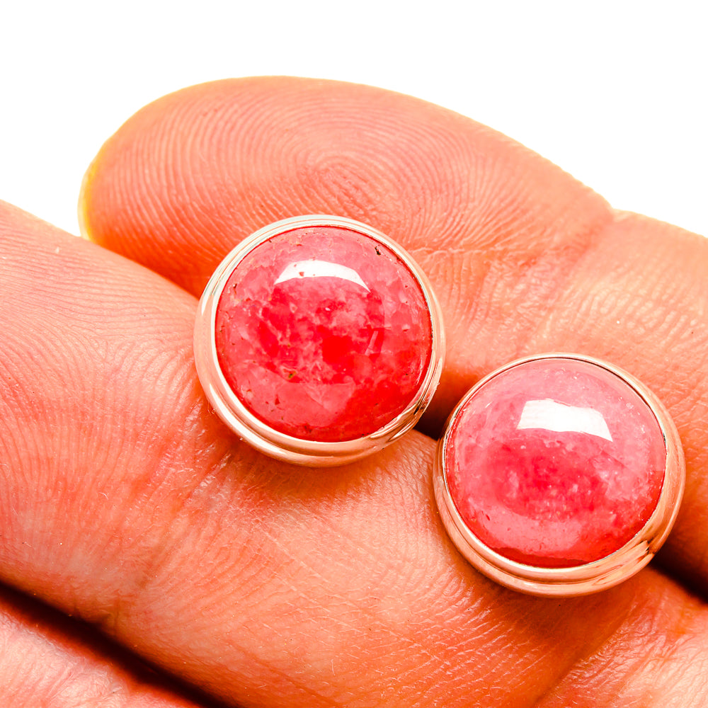 Rhodochrosite Earrings handcrafted by Anasilvercos - EARR415642