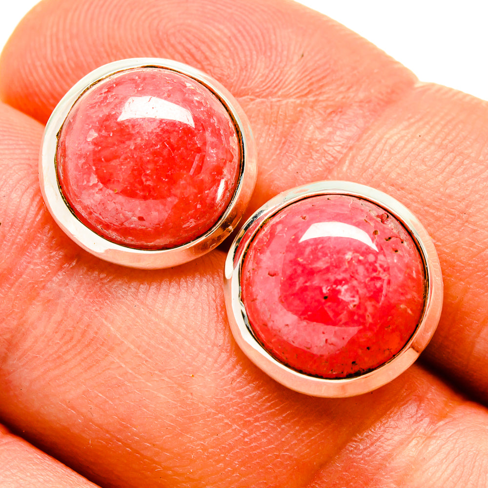 Rhodochrosite Earrings handcrafted by Anasilvercos - EARR415659