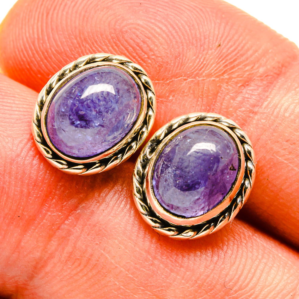 Tanzanite Earrings handcrafted by Anasilvercos - EARR415662