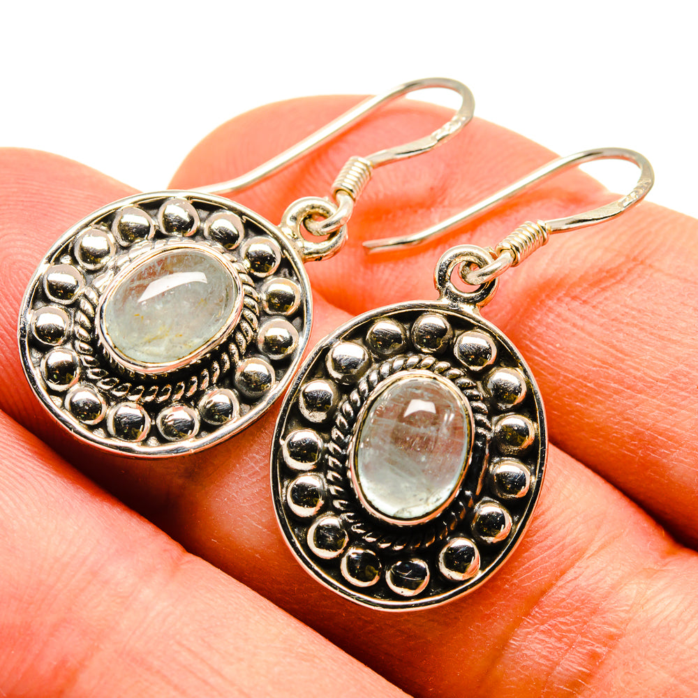 Aquamarine Earrings handcrafted by Anasilvercos - EARR415680