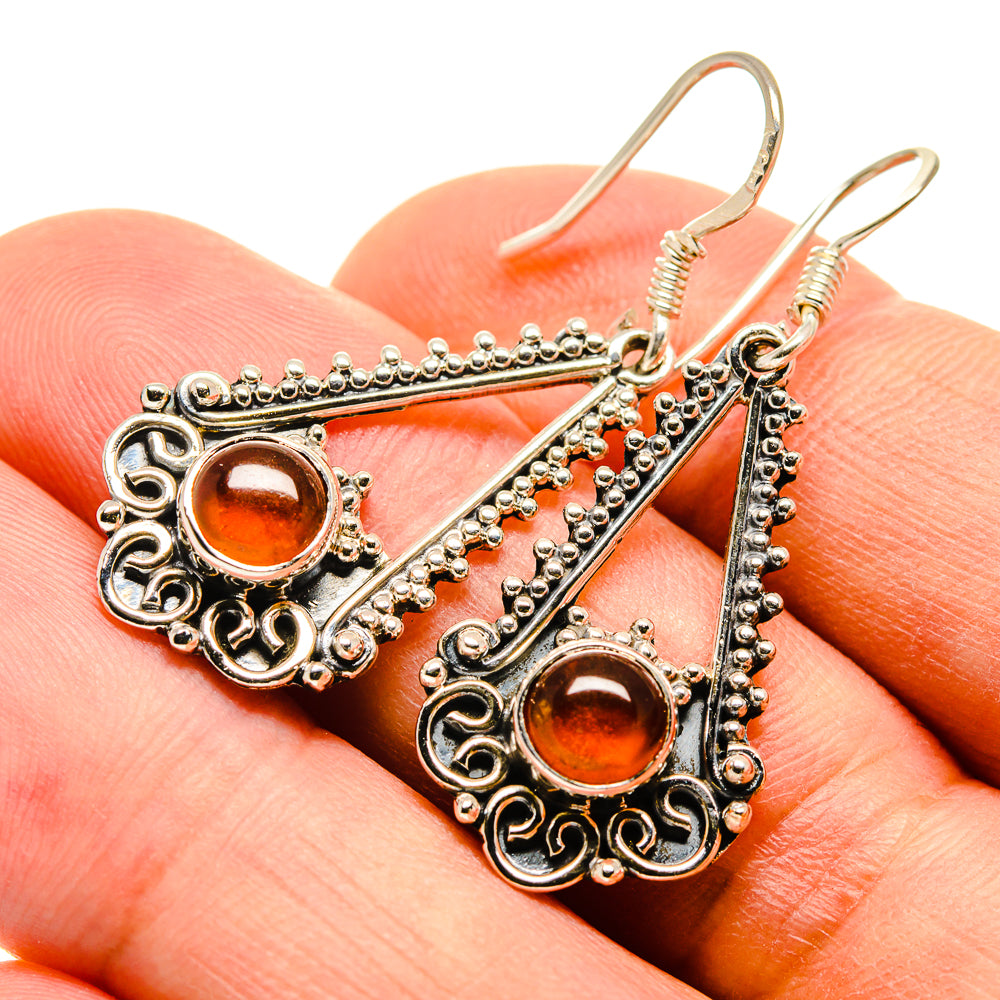Carnelian Earrings handcrafted by Anasilvercos - EARR415688