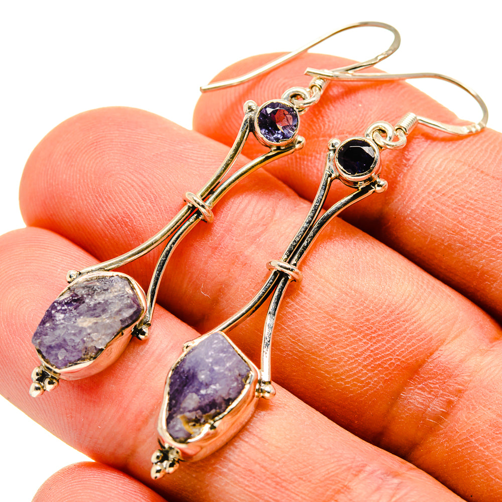Tanzanite Earrings handcrafted by Anasilvercos - EARR415705