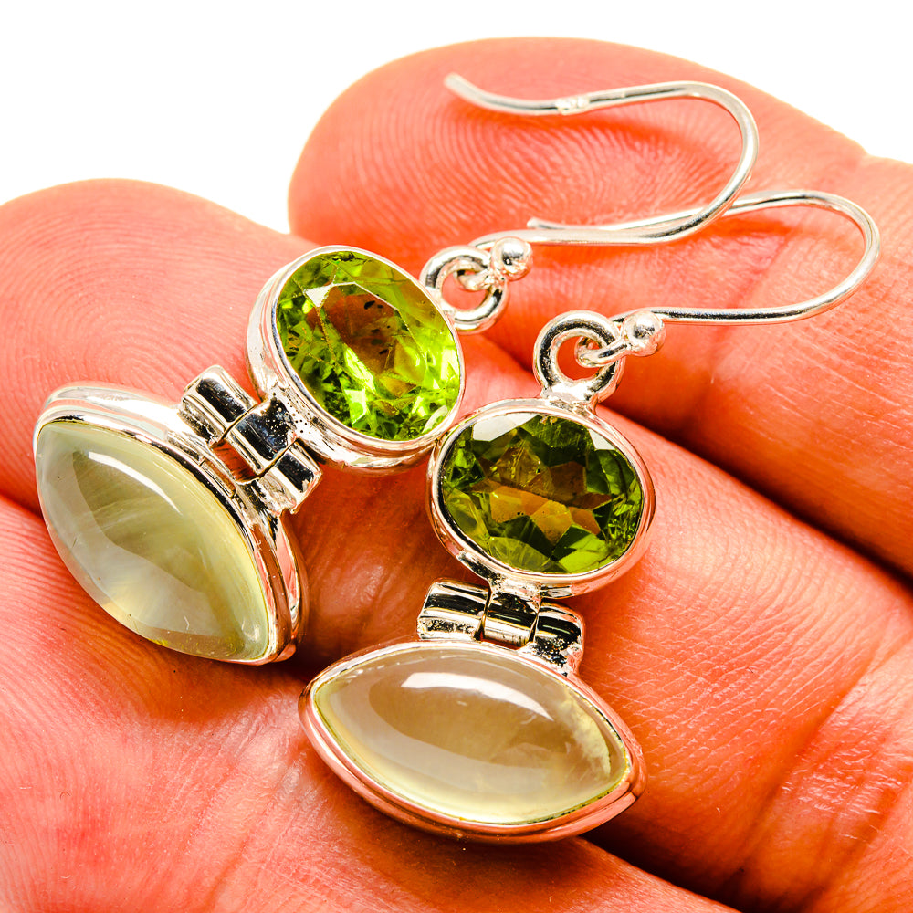 Prehnite Earrings handcrafted by Anasilvercos - EARR415739