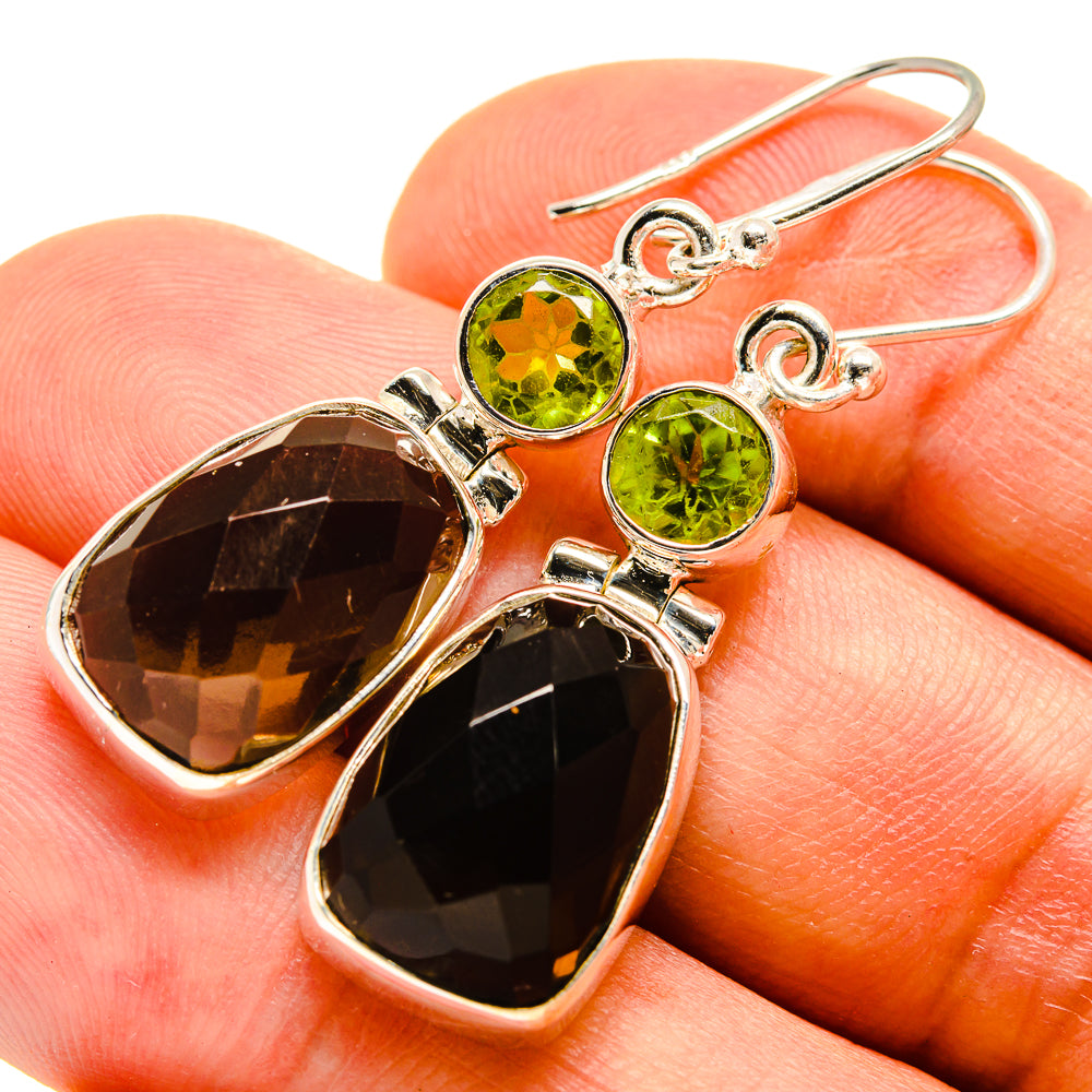 Smoky Quartz Earrings handcrafted by Anasilvercos - EARR415757