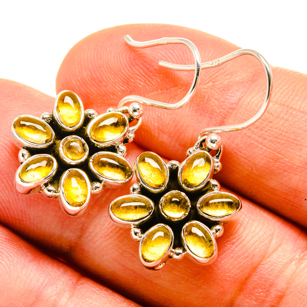 Citrine Earrings handcrafted by Anasilvercos - EARR415769