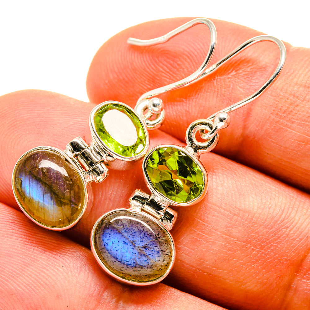 Labradorite Earrings handcrafted by Anasilvercos - EARR415773