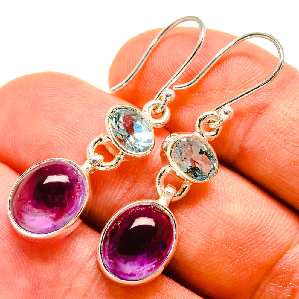 Amethyst Earrings handcrafted by Anasilvercos - EARR415776