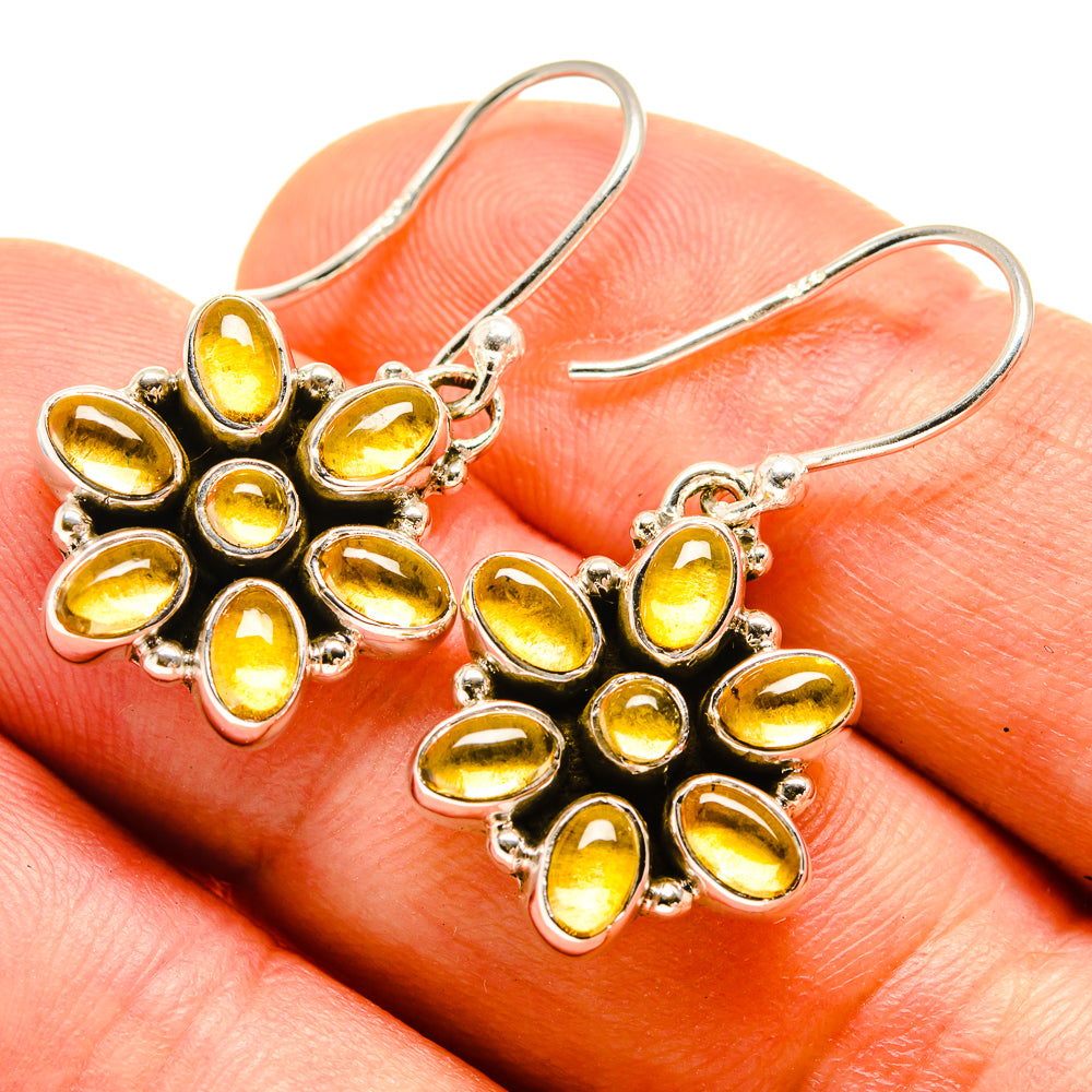 Citrine Earrings handcrafted by Anasilvercos - EARR415777