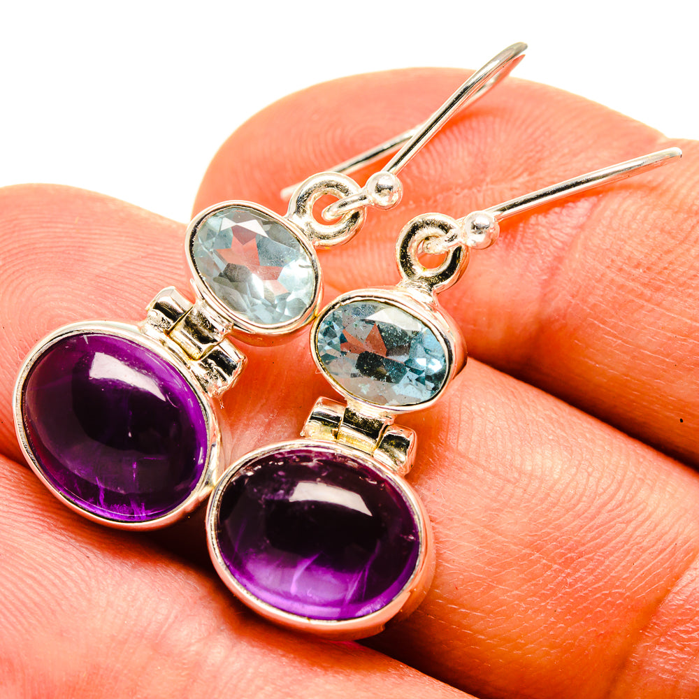 Amethyst Earrings handcrafted by Anasilvercos - EARR415786