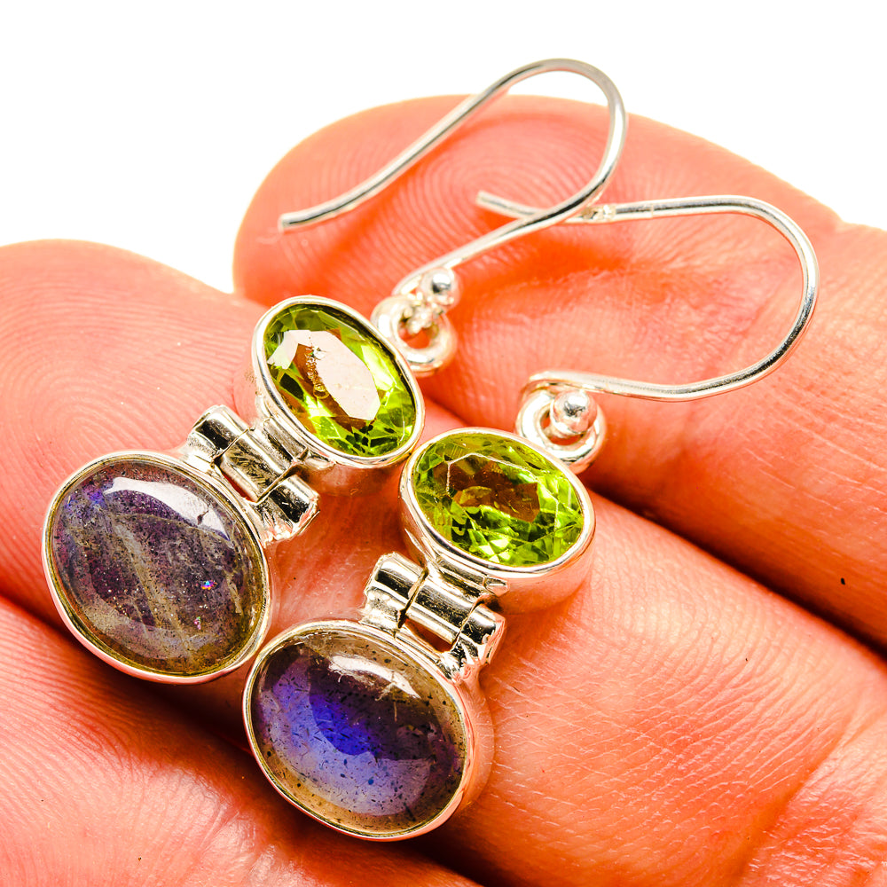 Labradorite Earrings handcrafted by Anasilvercos - EARR415791