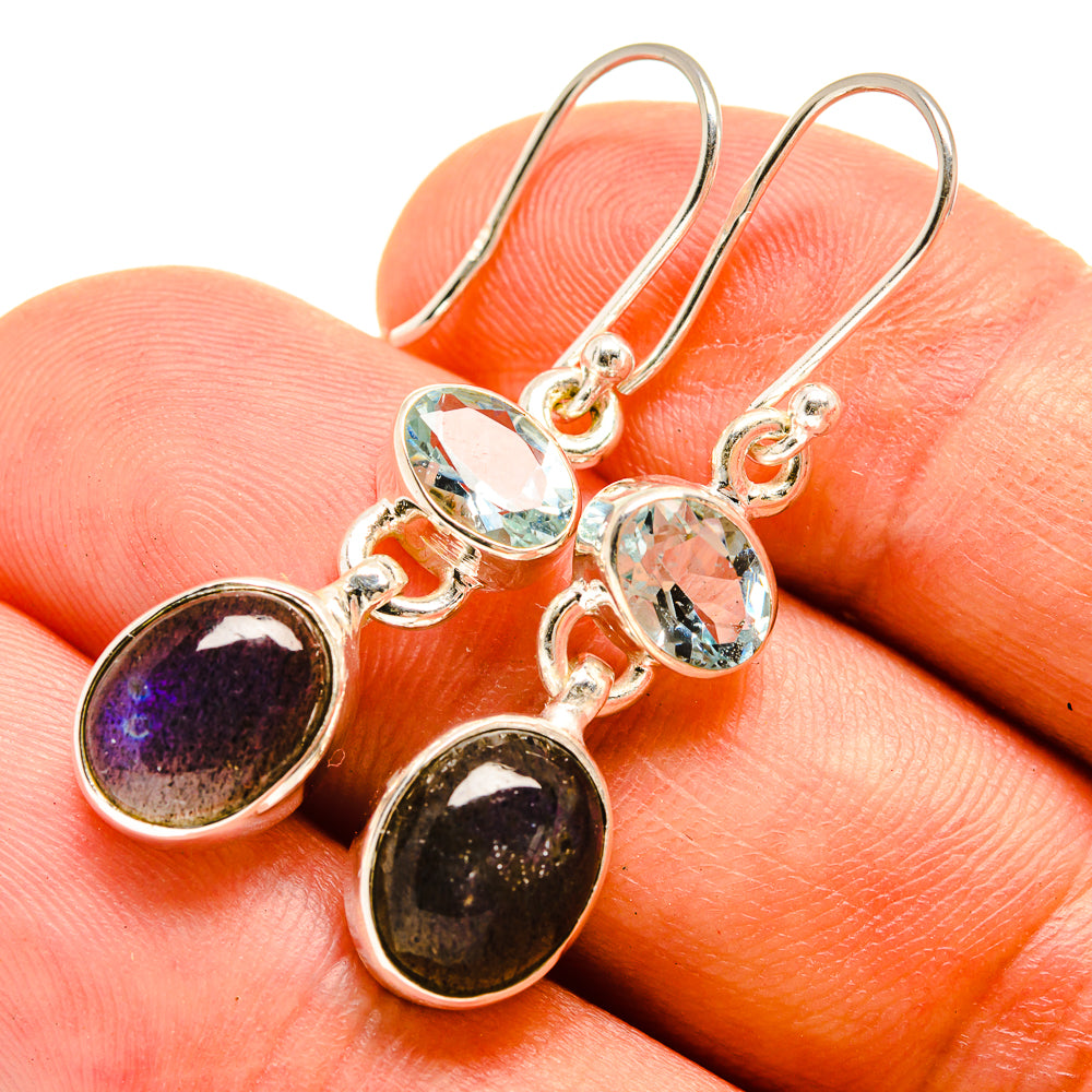 Labradorite Earrings handcrafted by Anasilvercos - EARR415792