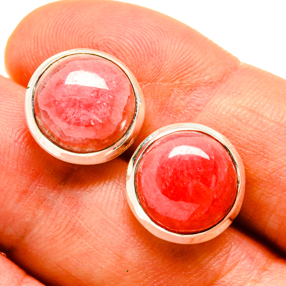 Rhodochrosite Earrings handcrafted by Anasilvercos - EARR415802