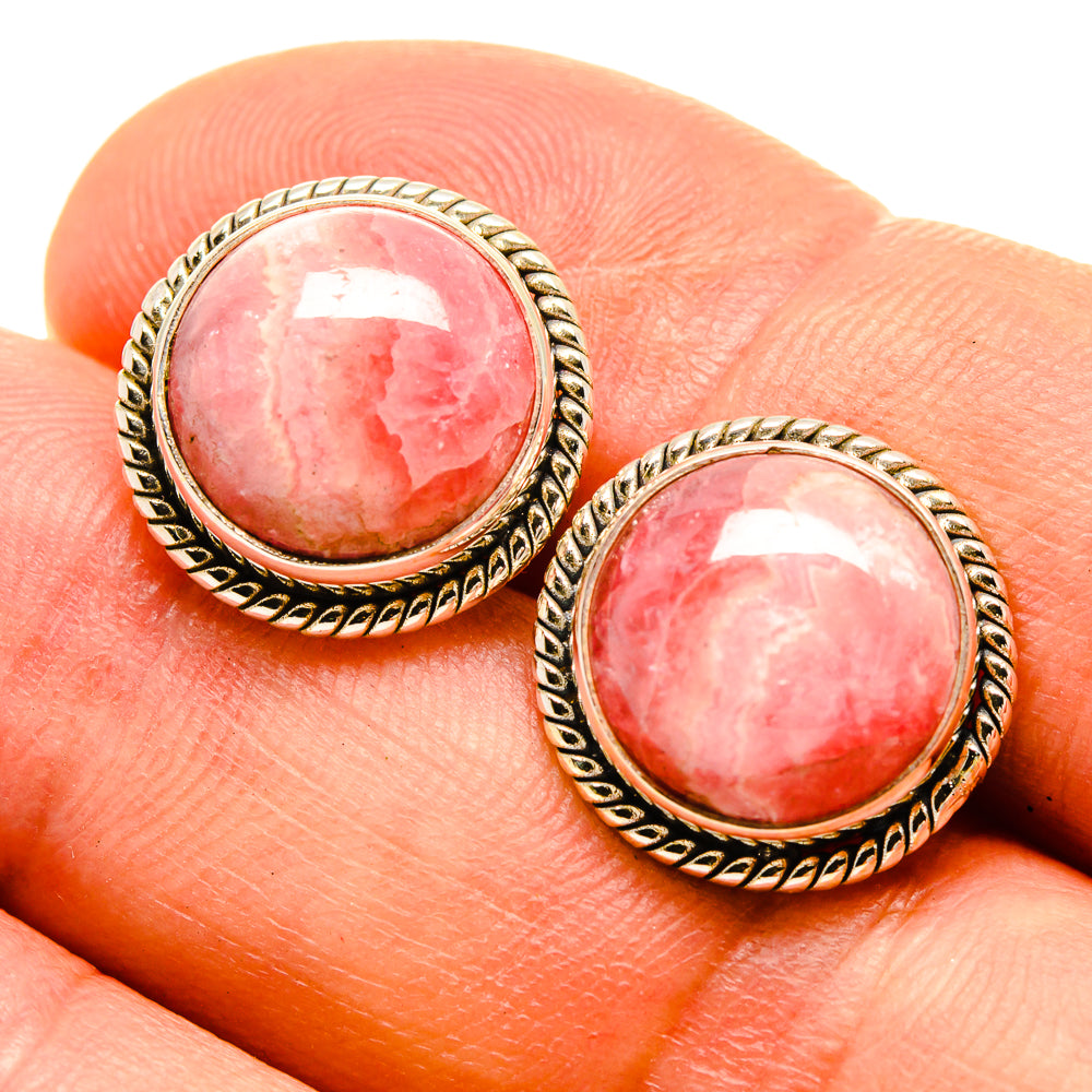 Rhodochrosite Earrings handcrafted by Anasilvercos - EARR415806
