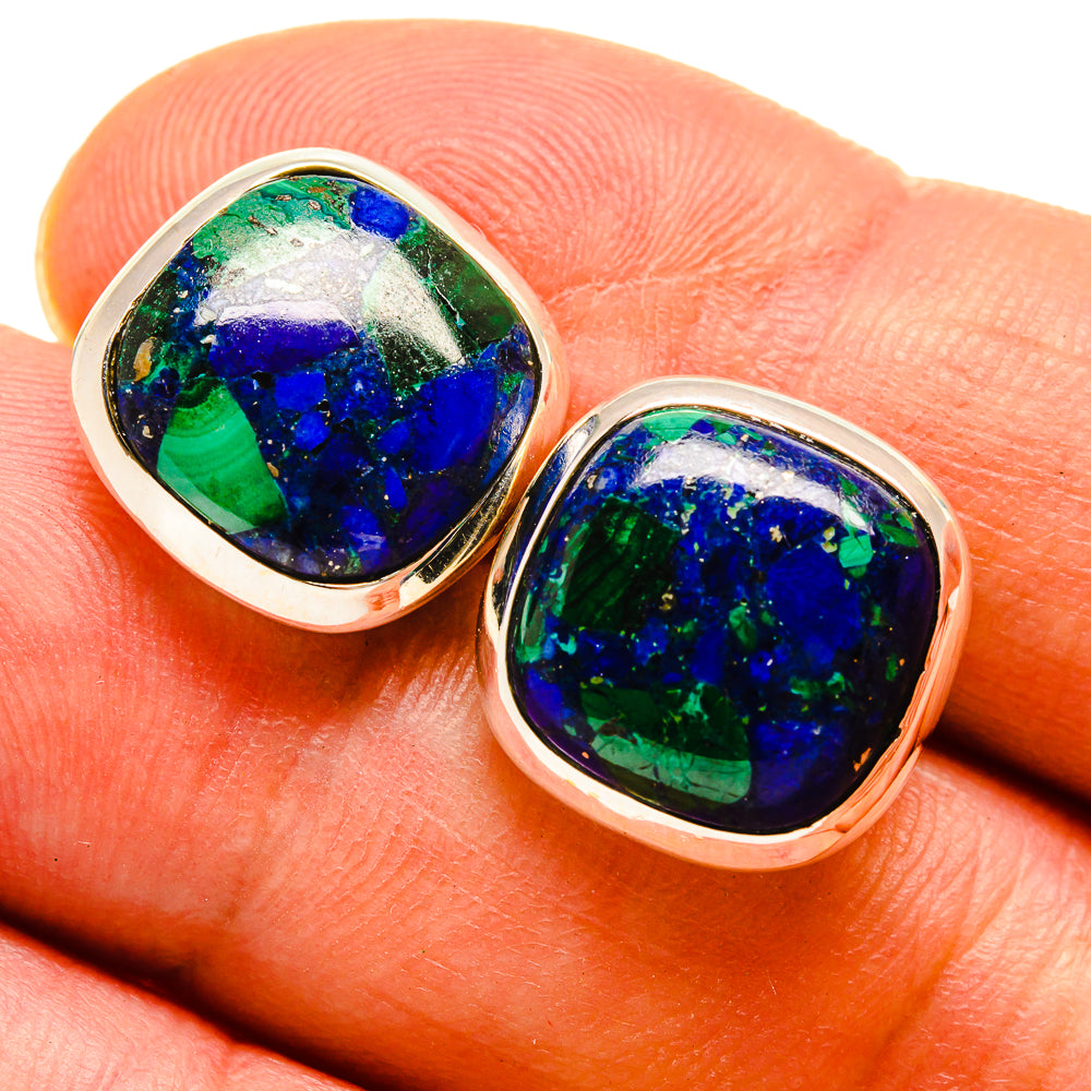Azurite Earrings handcrafted by Anasilvercos - EARR415809