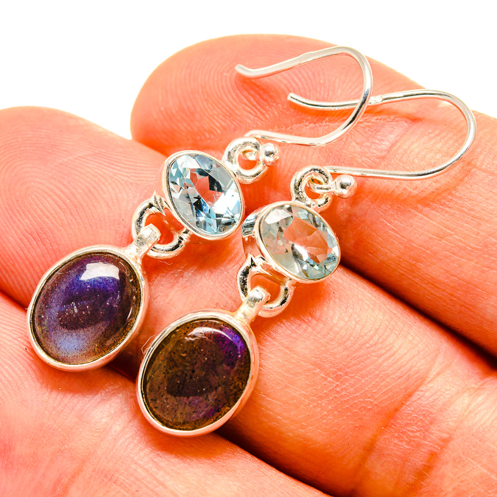 Labradorite Earrings handcrafted by Anasilvercos - EARR415814