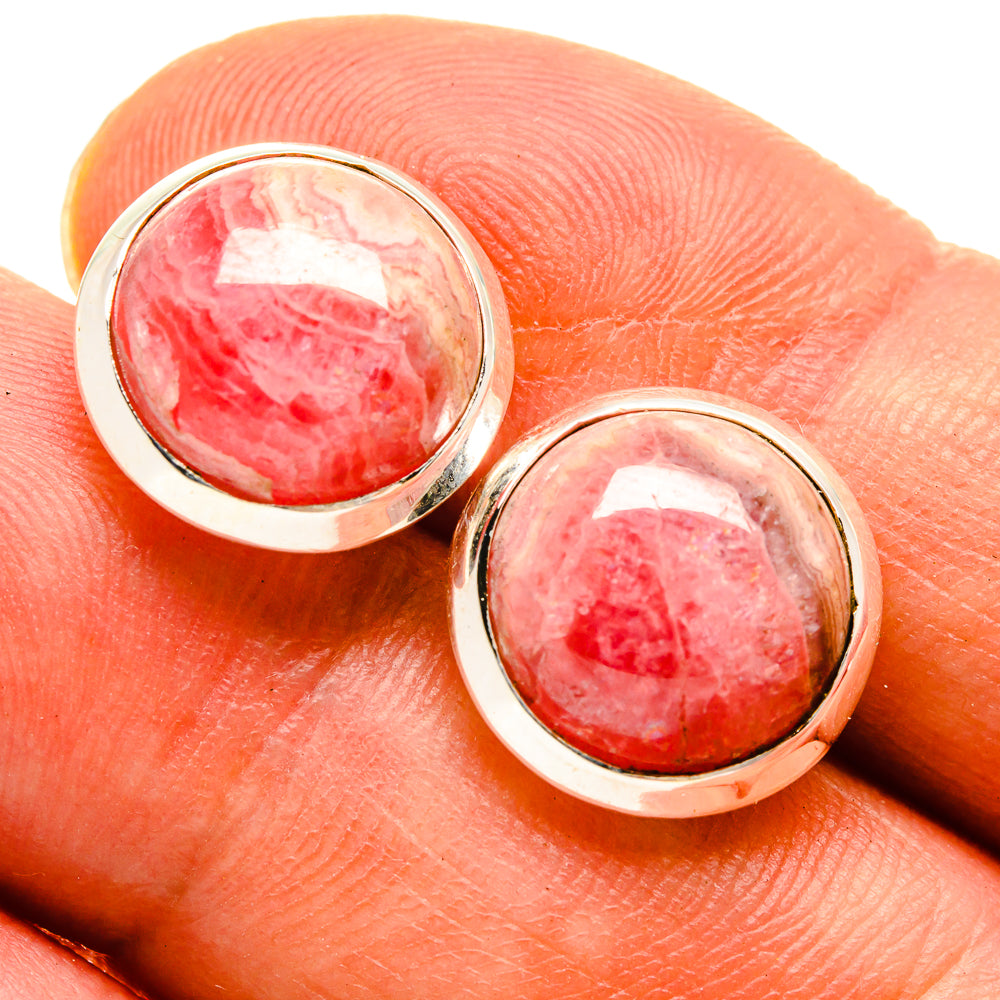 Rhodochrosite Earrings handcrafted by Anasilvercos - EARR415817