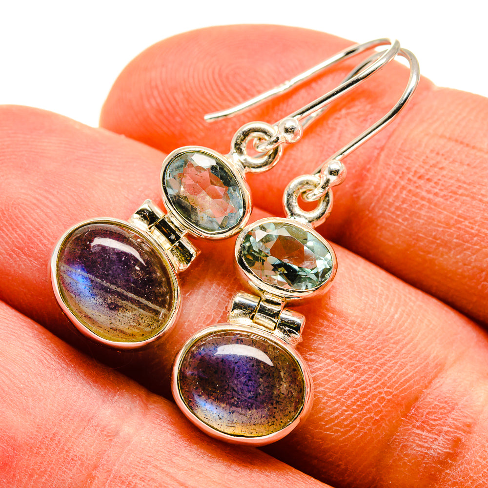 Labradorite Earrings handcrafted by Anasilvercos - EARR415819
