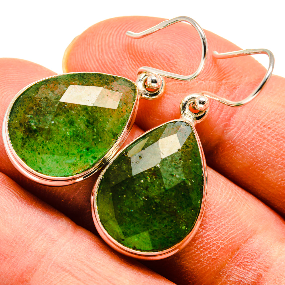 Green Aventurine Earrings handcrafted by Anasilvercos - EARR415820