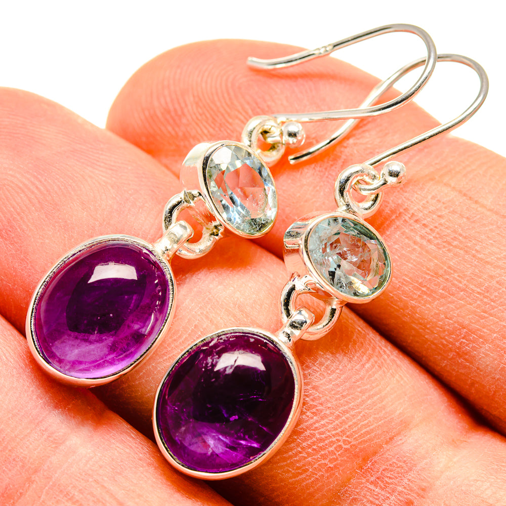 Amethyst Earrings handcrafted by Anasilvercos - EARR415822