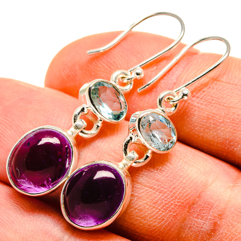 Amethyst Earrings handcrafted by Anasilvercos - EARR415832