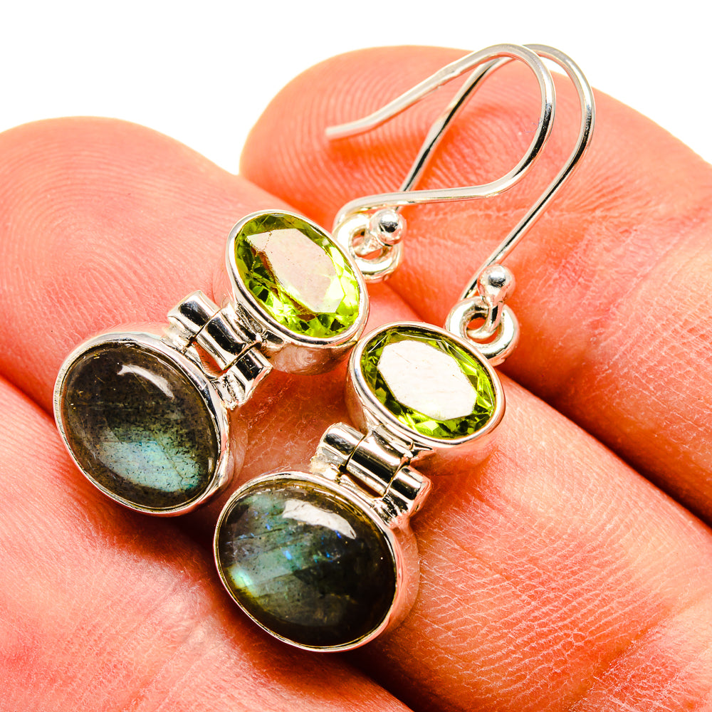 Labradorite Earrings handcrafted by Anasilvercos - EARR415834