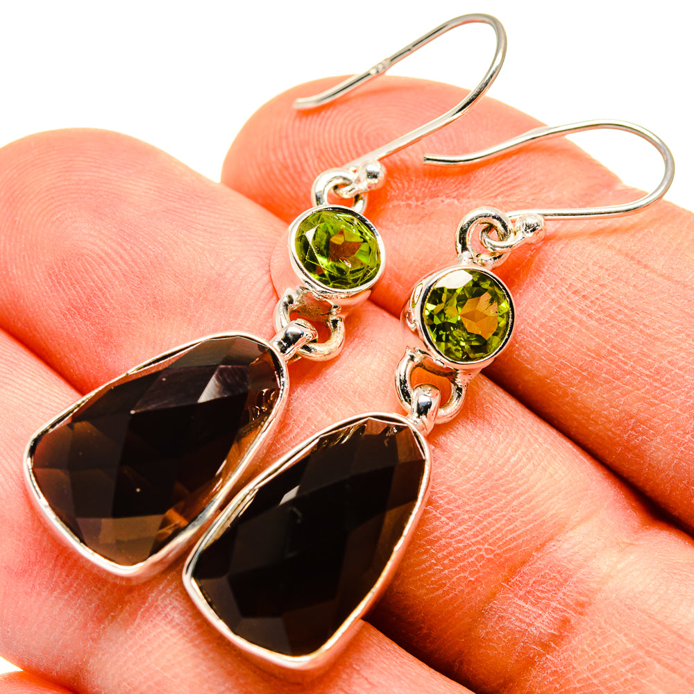 Smoky Quartz Earrings handcrafted by Anasilvercos - EARR415844