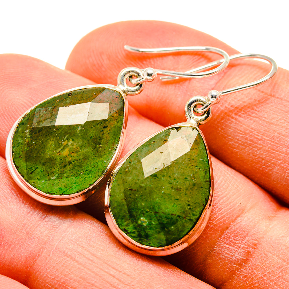 Green Aventurine Earrings handcrafted by Anasilvercos - EARR415849