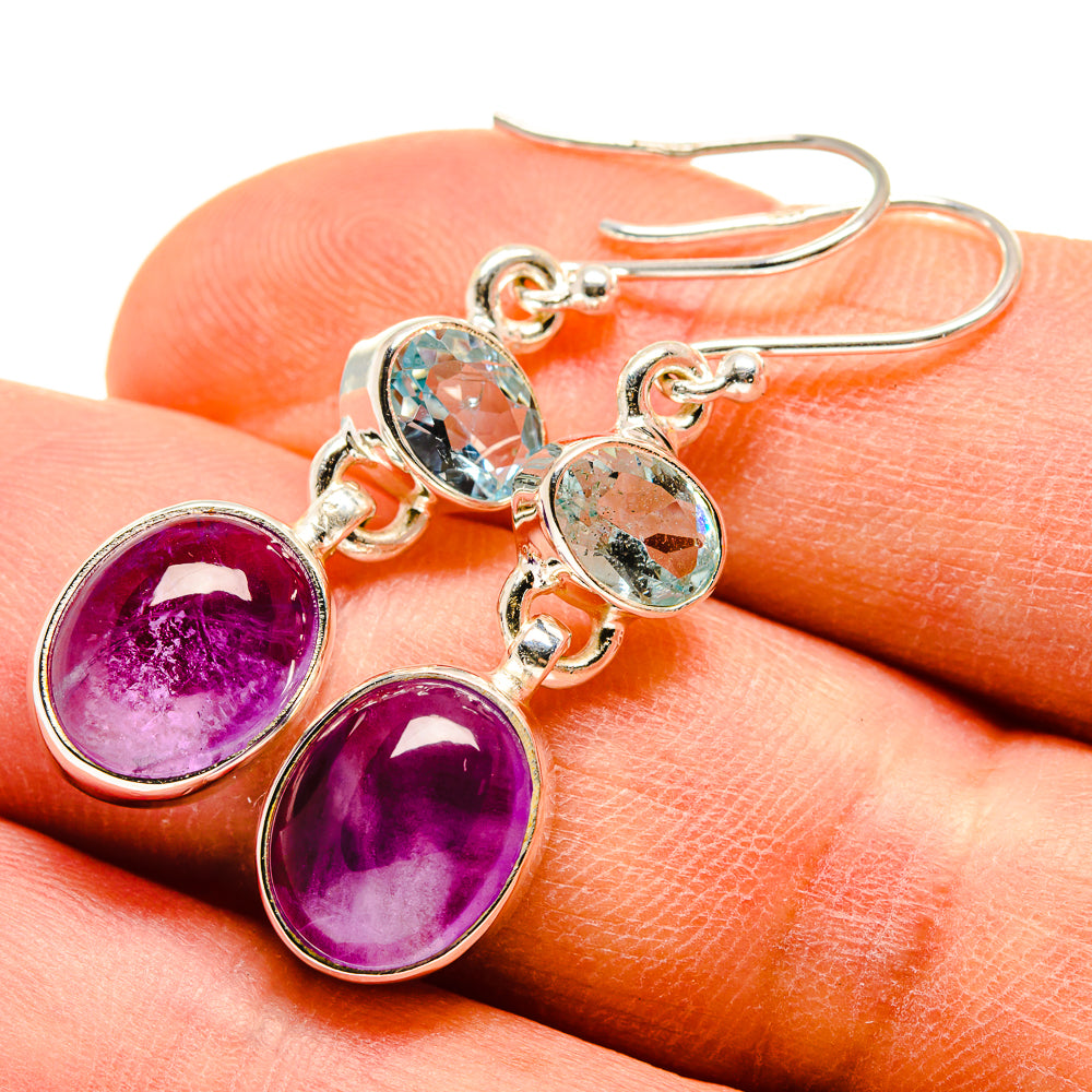 Amethyst Earrings handcrafted by Anasilvercos - EARR415853