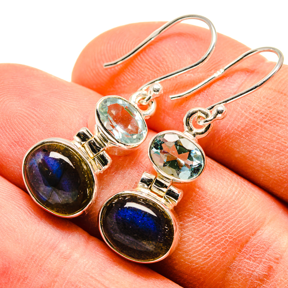 Labradorite Earrings handcrafted by Anasilvercos - EARR415857