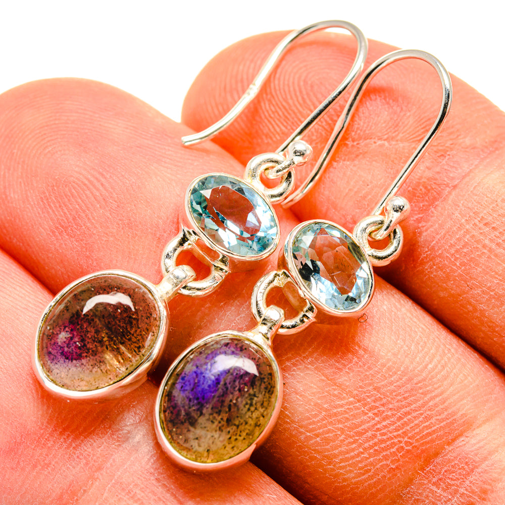 Labradorite Earrings handcrafted by Anasilvercos - EARR415859