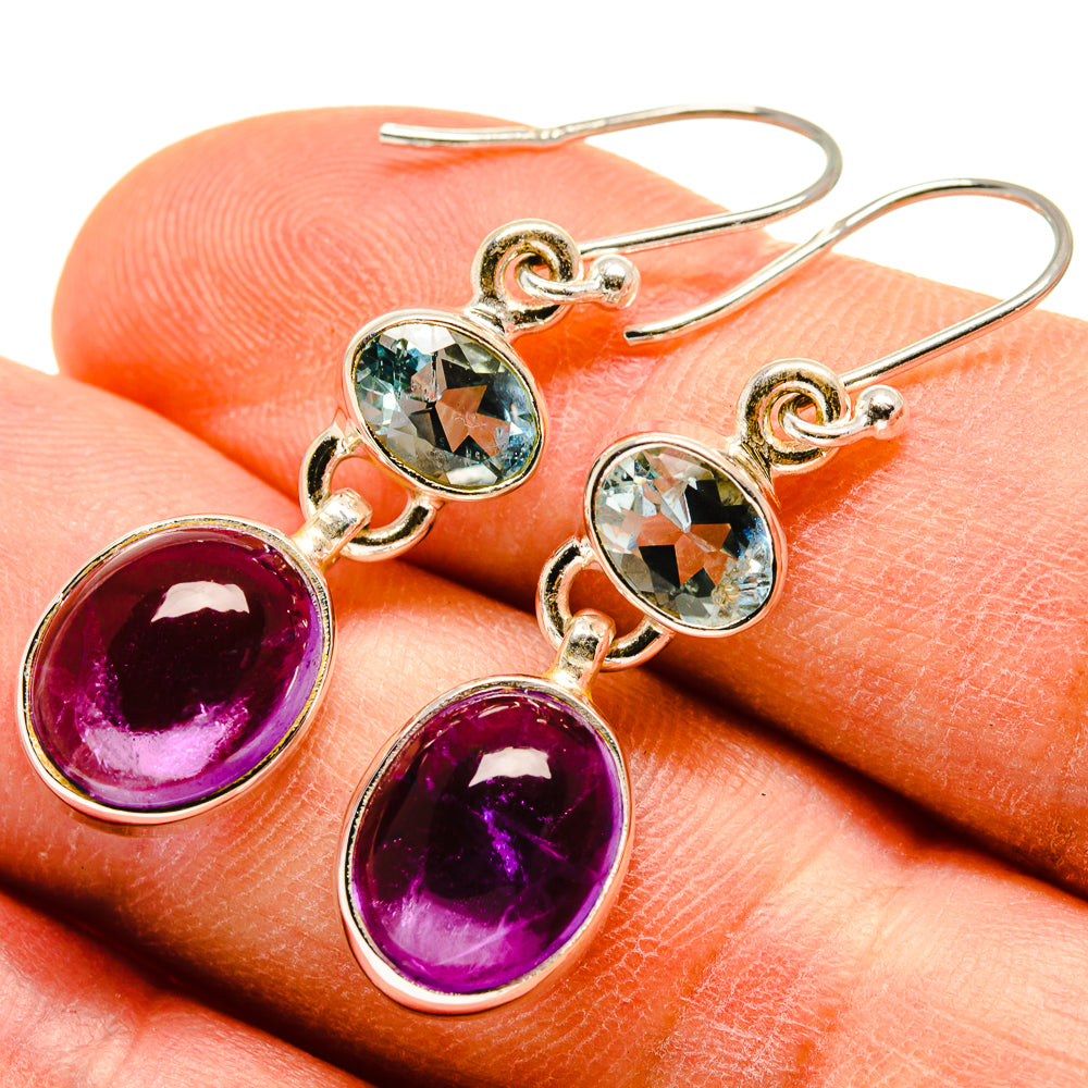 Amethyst Earrings handcrafted by Anasilvercos - EARR415869