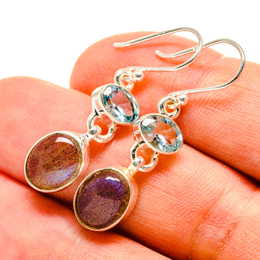 Labradorite Earrings handcrafted by Anasilvercos - EARR415900