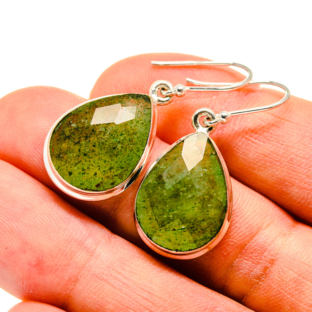 Green Aventurine Earrings handcrafted by Anasilvercos - EARR415905