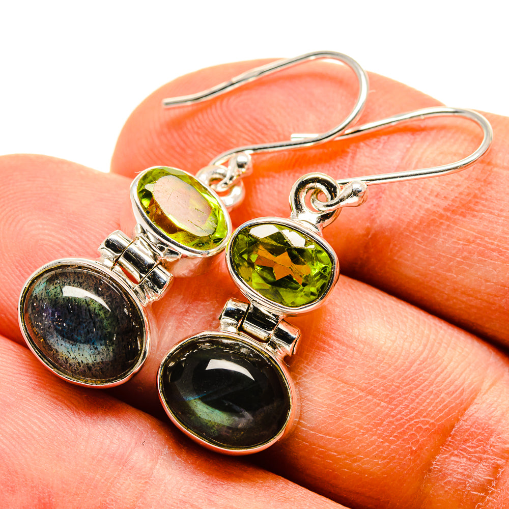 Labradorite Earrings handcrafted by Anasilvercos - EARR415907