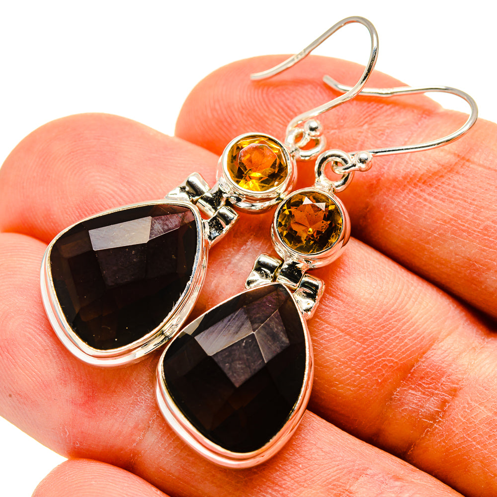 Smoky Quartz Earrings handcrafted by Anasilvercos - EARR415908