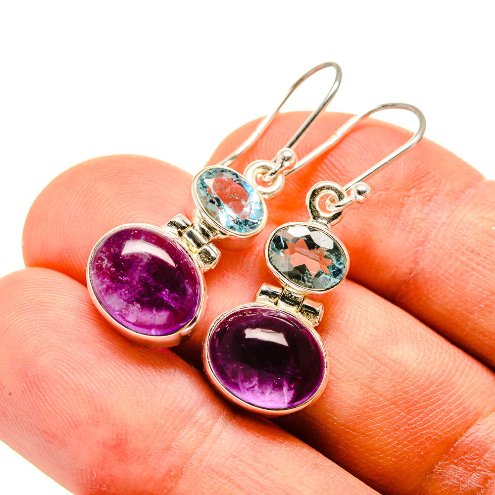 Amethyst Earrings handcrafted by Anasilvercos - EARR415916