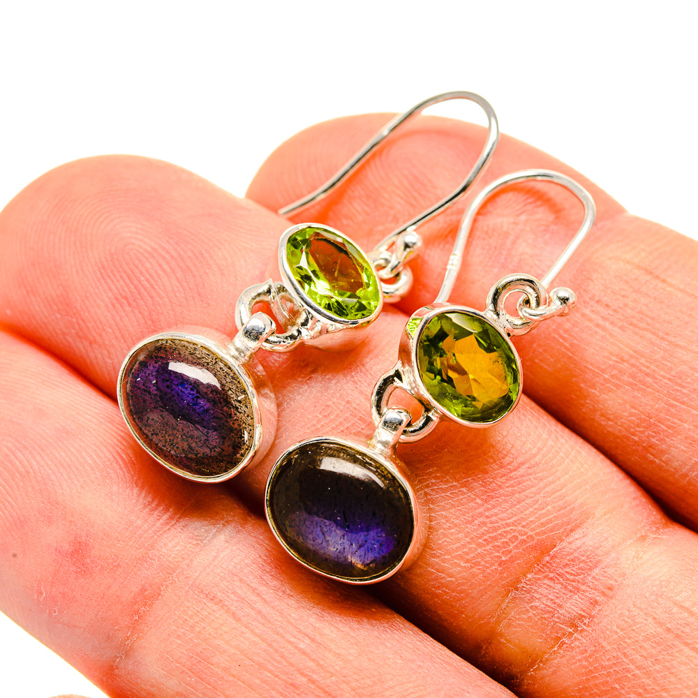 Labradorite Earrings handcrafted by Anasilvercos - EARR415922