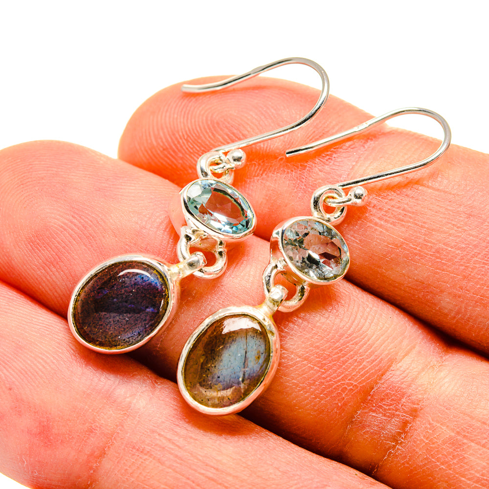 Labradorite Earrings handcrafted by Anasilvercos - EARR415930