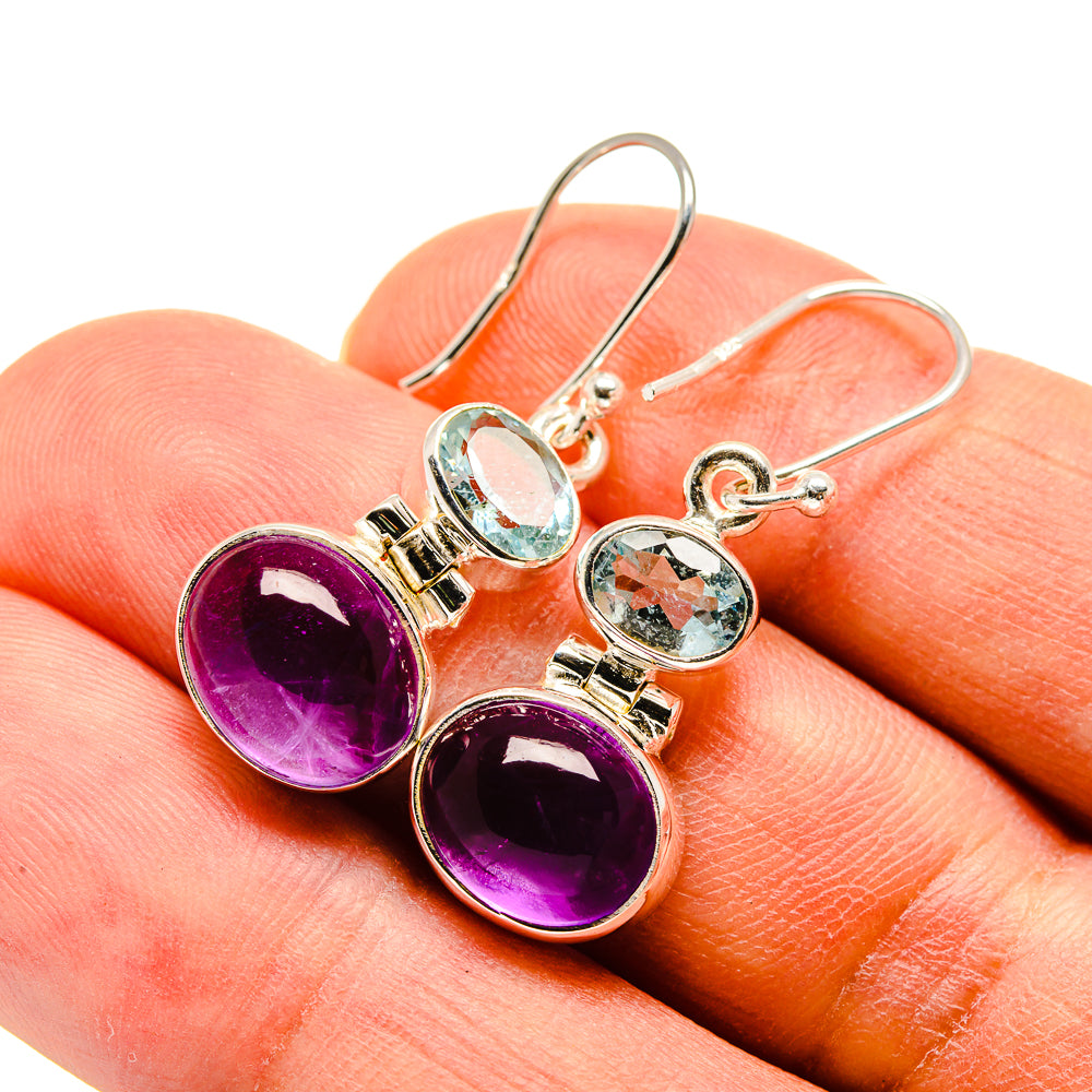 Amethyst Earrings handcrafted by Anasilvercos - EARR415934