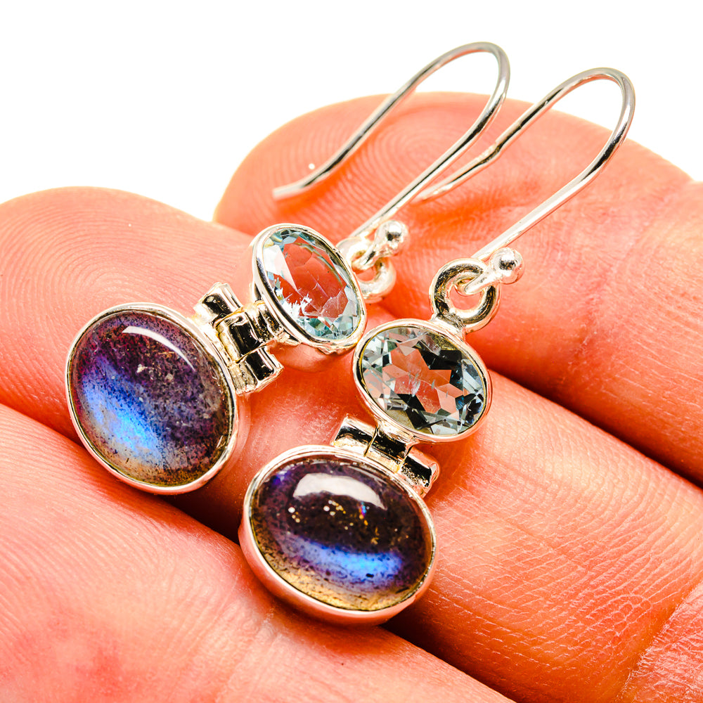 Labradorite Earrings handcrafted by Anasilvercos - EARR415938
