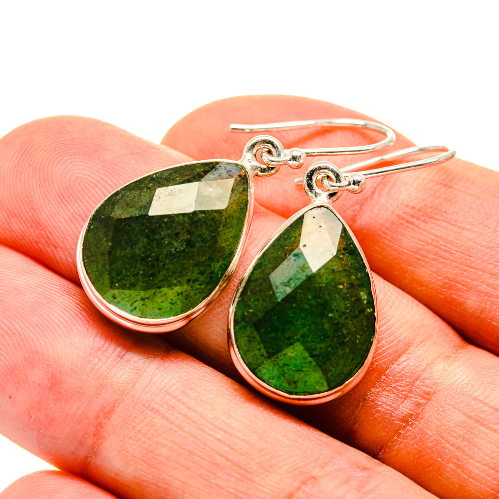 Green Aventurine Earrings handcrafted by Anasilvercos - EARR415955