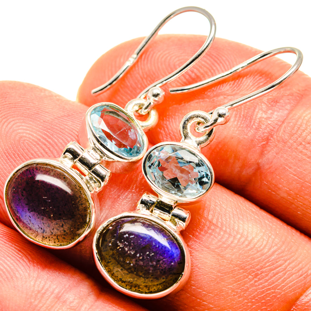 Labradorite Earrings handcrafted by Anasilvercos - EARR415962