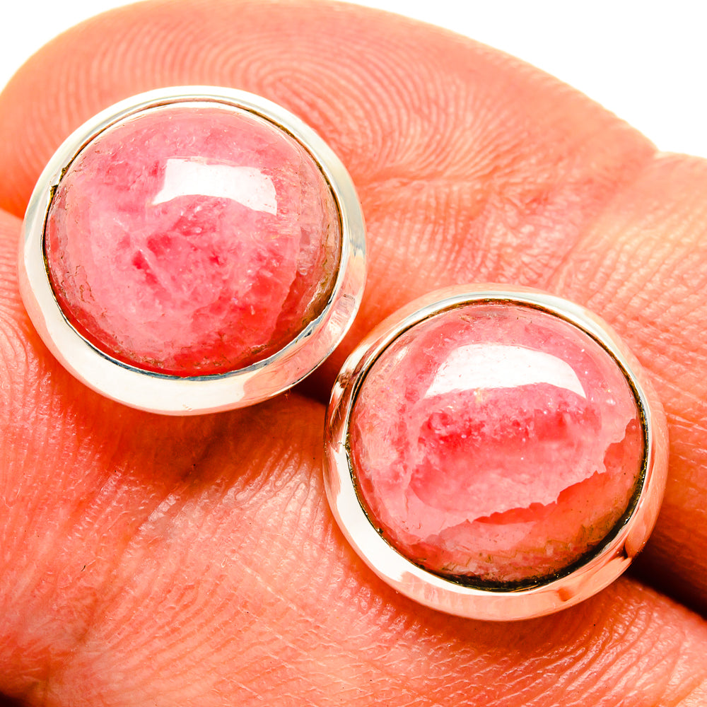 Rhodochrosite Earrings handcrafted by Anasilvercos - EARR415964
