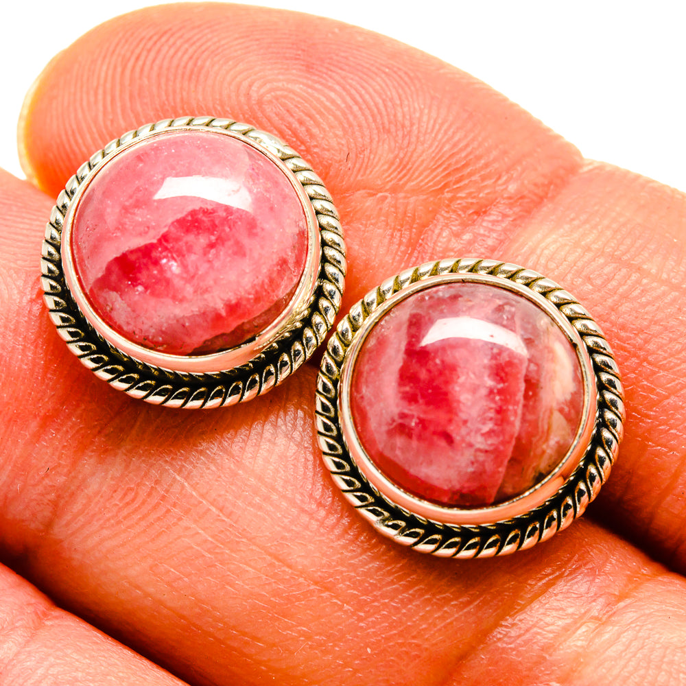 Rhodochrosite Earrings handcrafted by Anasilvercos - EARR415978