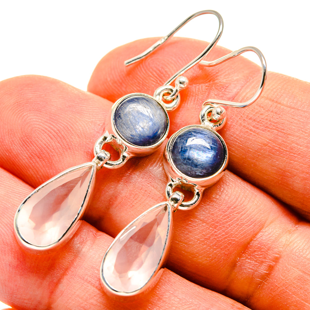 Rose Quartz Earrings handcrafted by Anasilvercos - EARR415979