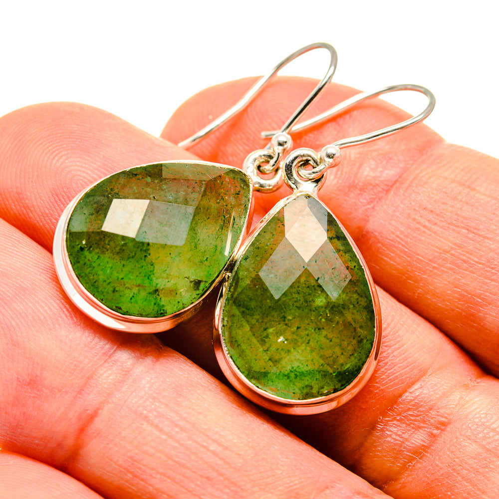 Green Aventurine Earrings handcrafted by Anasilvercos - EARR415980
